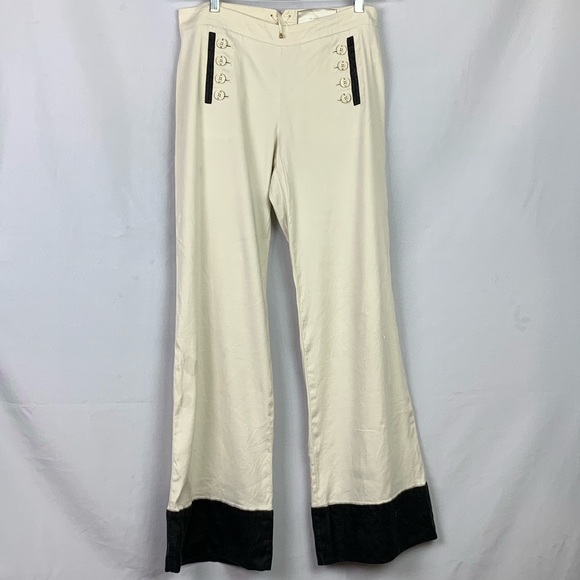 leifsdottir Pants - Leifsdottir black and Cream dress pants.